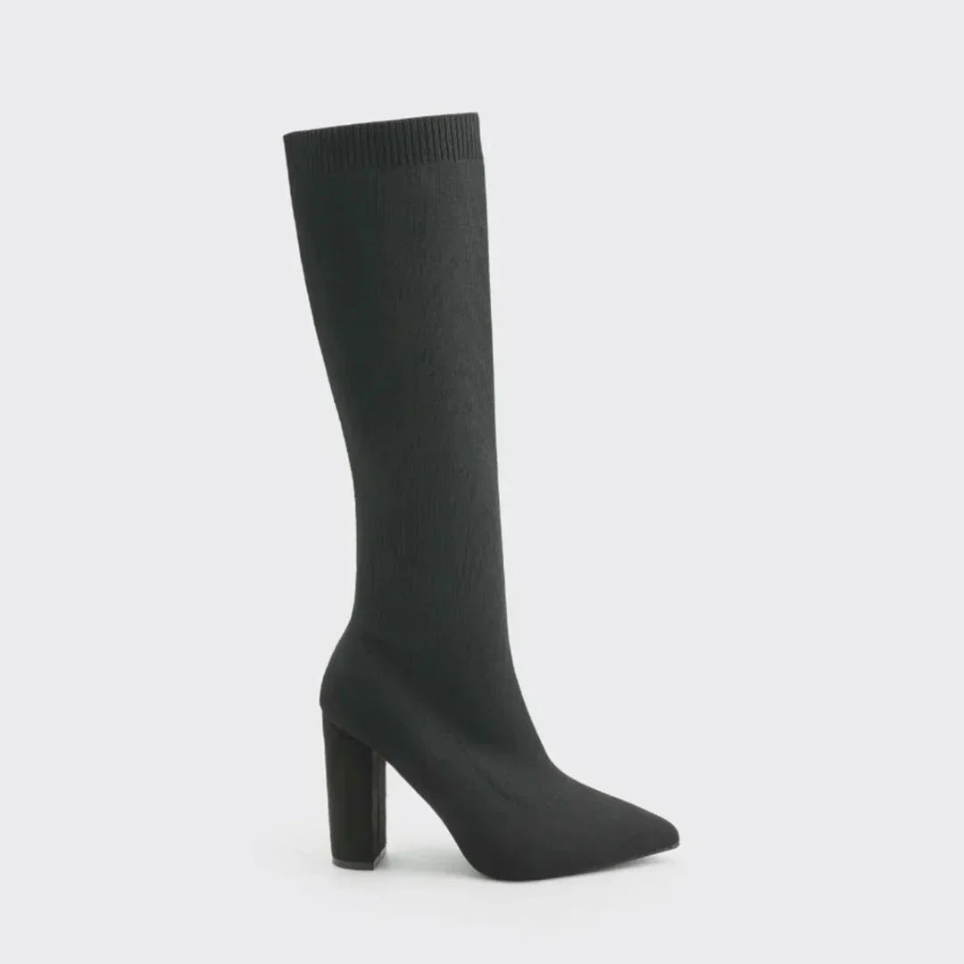 Liyke - Sexy ed eleganti stivali al ginocchio da donna con elastico per uno stile unico