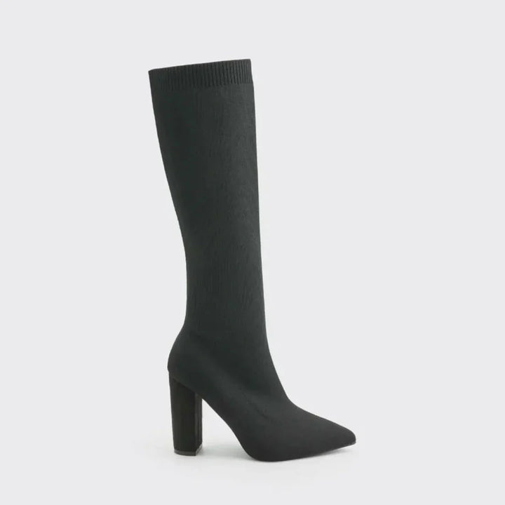 Liyke - Sexy ed eleganti stivali al ginocchio da donna con elastico per uno stile unico