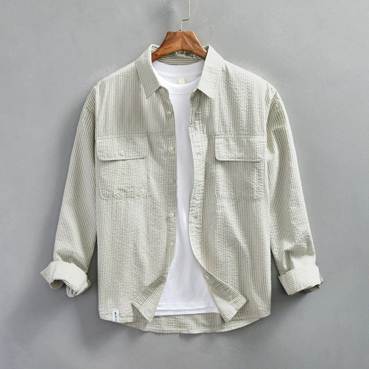 Elegante gilet da uomo con maniche lunghe, lunghezza regolabile e attraenti lacci in morbido tessuto di cotone