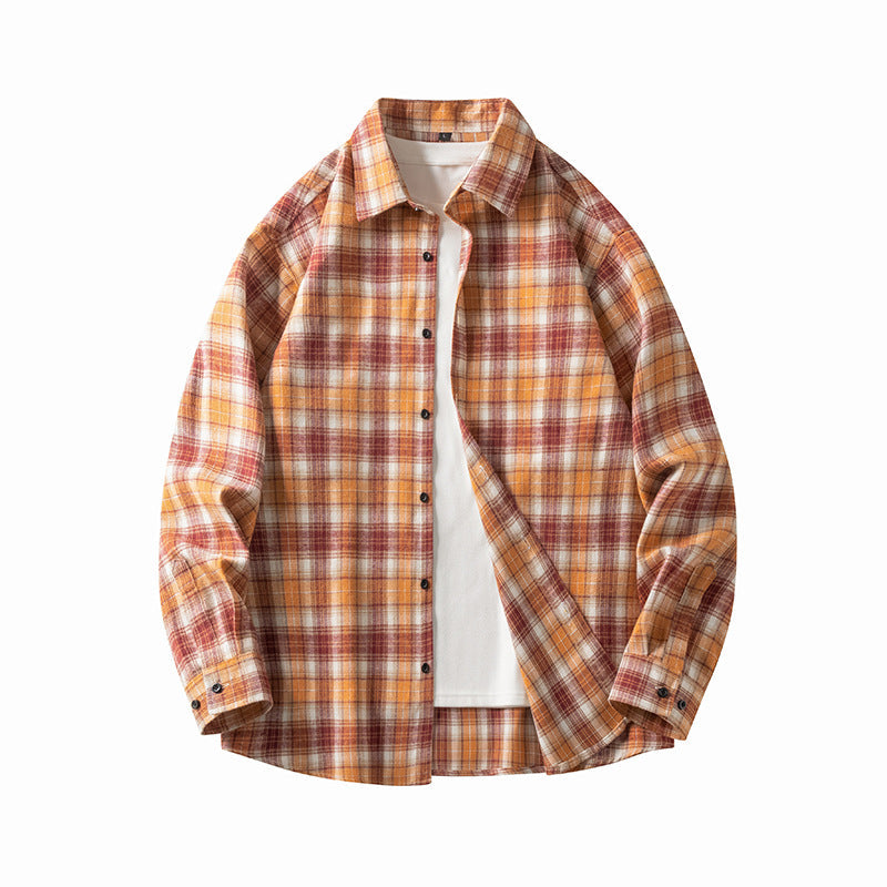 Camicia da uomo dal taglio classico con bottoni e polsini lunghi - stile elegante in mâle décontracté