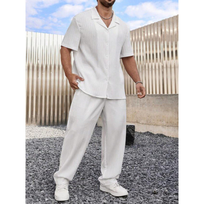 Set Contract da uomo - Maglietta elegante a maniche lunghe e comodi gilet per il massimo comfort e relax