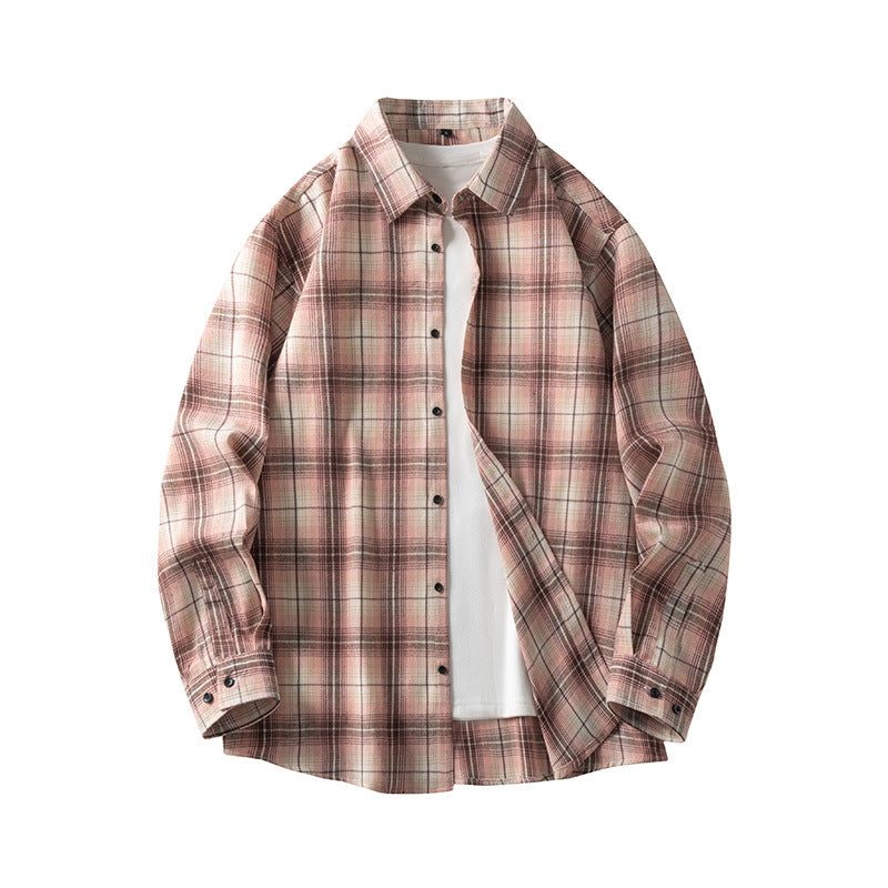 Camicia da uomo dal taglio classico con bottoni e polsini lunghi - stile elegante in mâle décontracté