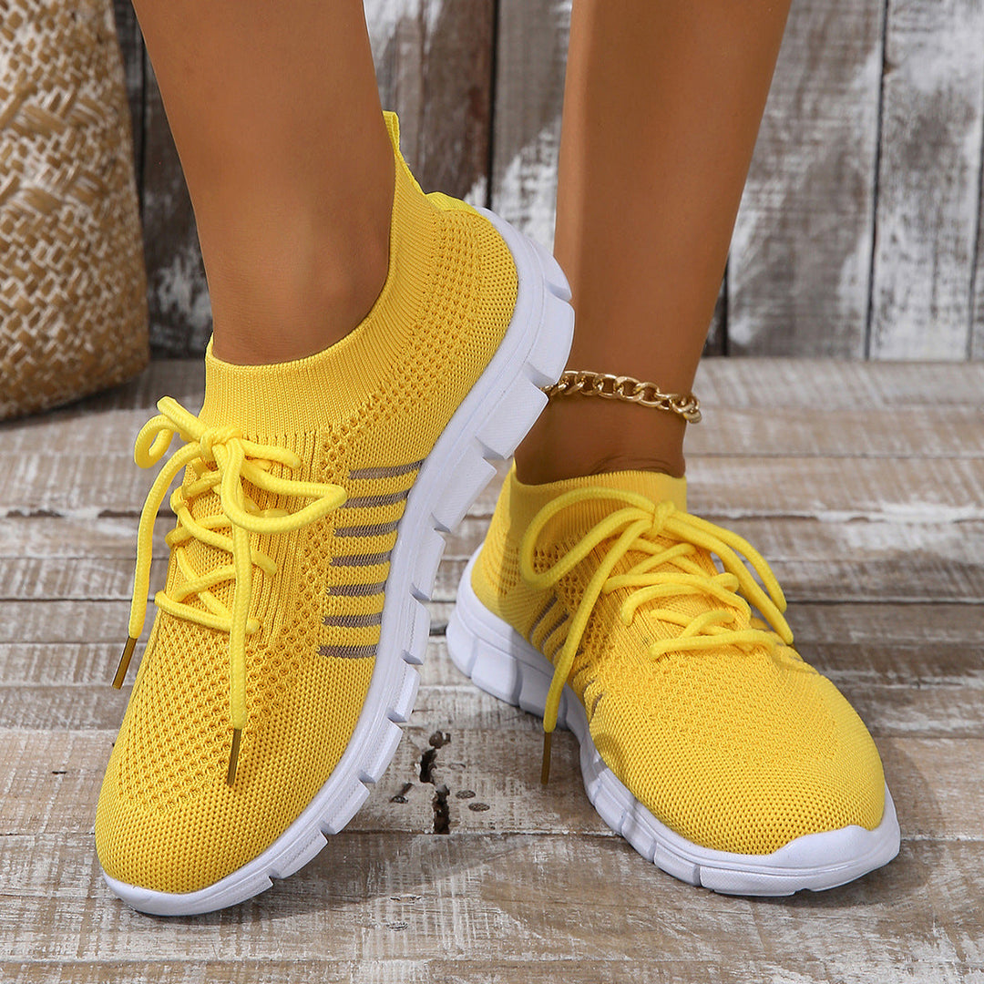 Sneakers sportive Flyknit da donna - ultraleggere, traspiranti, con calzata a calzino per il massimo comfort quotidiano