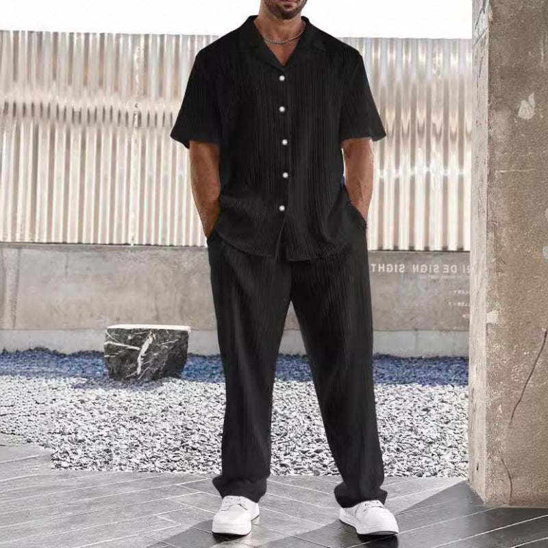 Set Contract da uomo - Maglietta elegante a maniche lunghe e comodi gilet per il massimo comfort e relax