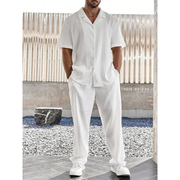 Set Contract da uomo - Maglietta elegante a maniche lunghe e comodi gilet per il massimo comfort e relax