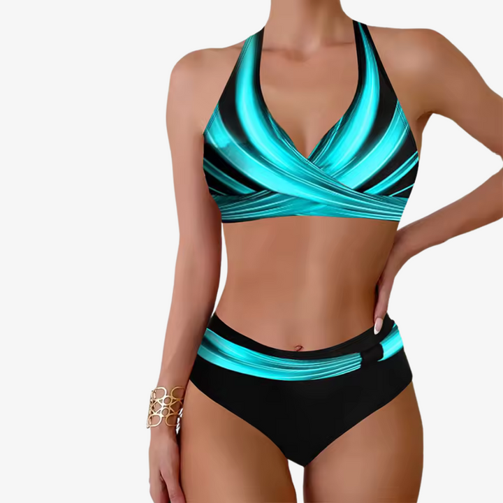Talia - Elegante e confortevole set bikini a vita alta per donna