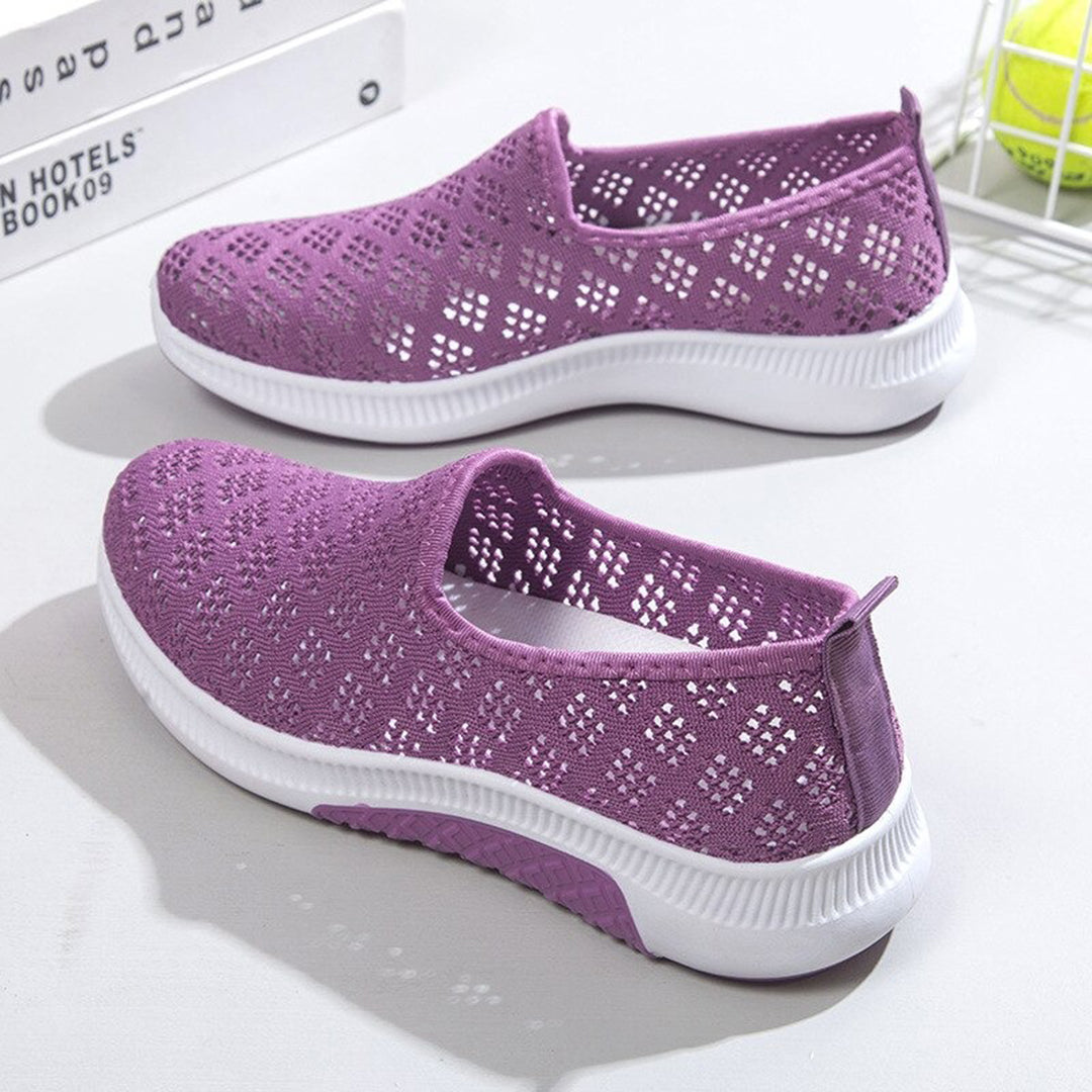 Scarpe Slip-On da donna con materiale elastico - Gummisohle sottile per un comfort estremo e un look casual elegante
