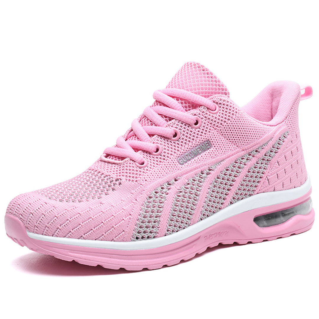 Fate un'entrata di grande effetto con le scarpe da ginnastica da donna dotate di mesh traspirante, lacci eleganti, una comoda suola con cerniera e un'innovativa ammortizzazione ad aria.