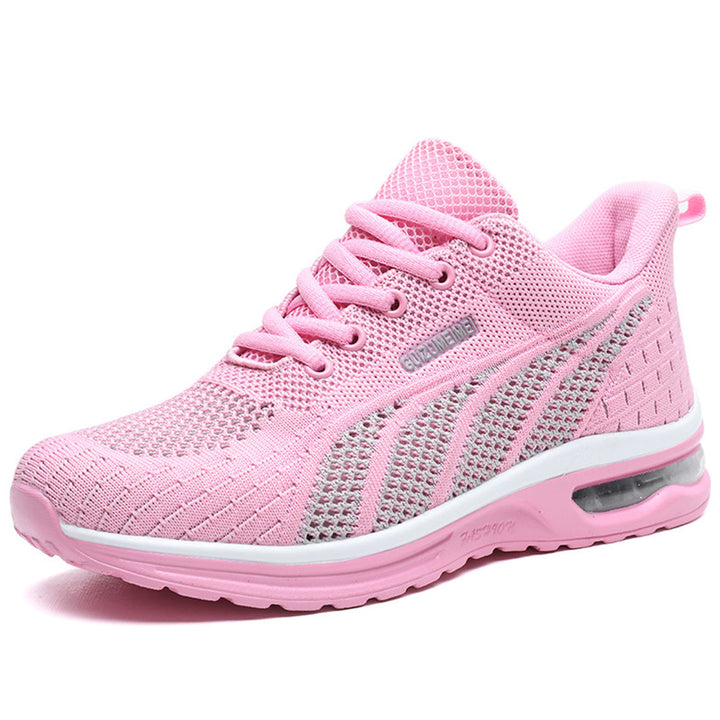 Fate un'entrata di grande effetto con le scarpe da ginnastica da donna dotate di mesh traspirante, lacci eleganti, una comoda suola con cerniera e un'innovativa ammortizzazione ad aria.