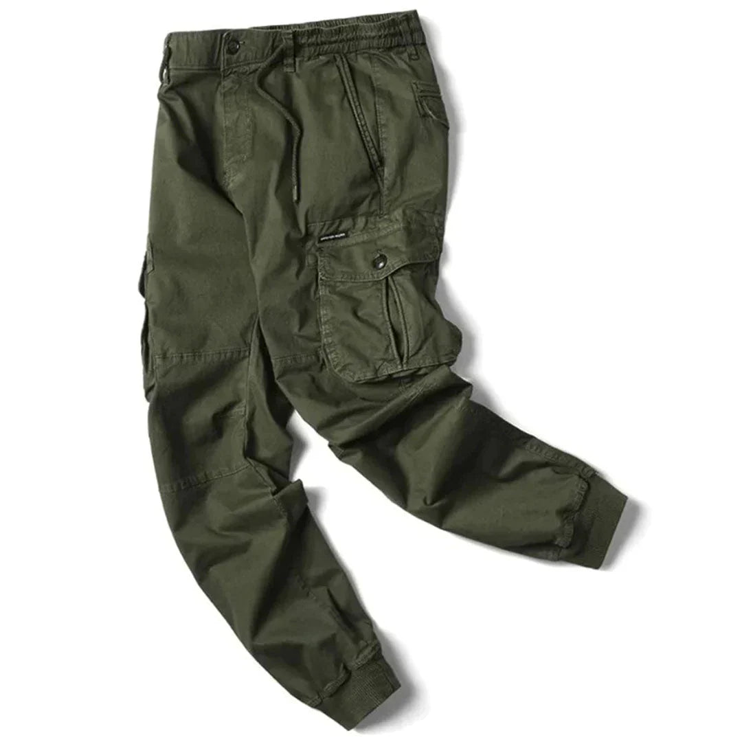 Pantaloni cargo tattici da uomo resistenti e confortevoli, con numerose tasche e funzioni di stoccaggio.