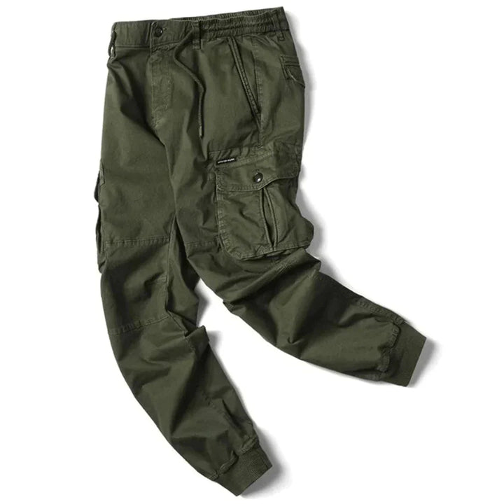 Pantaloni cargo tattici da uomo resistenti e confortevoli, con numerose tasche e funzioni di stoccaggio.