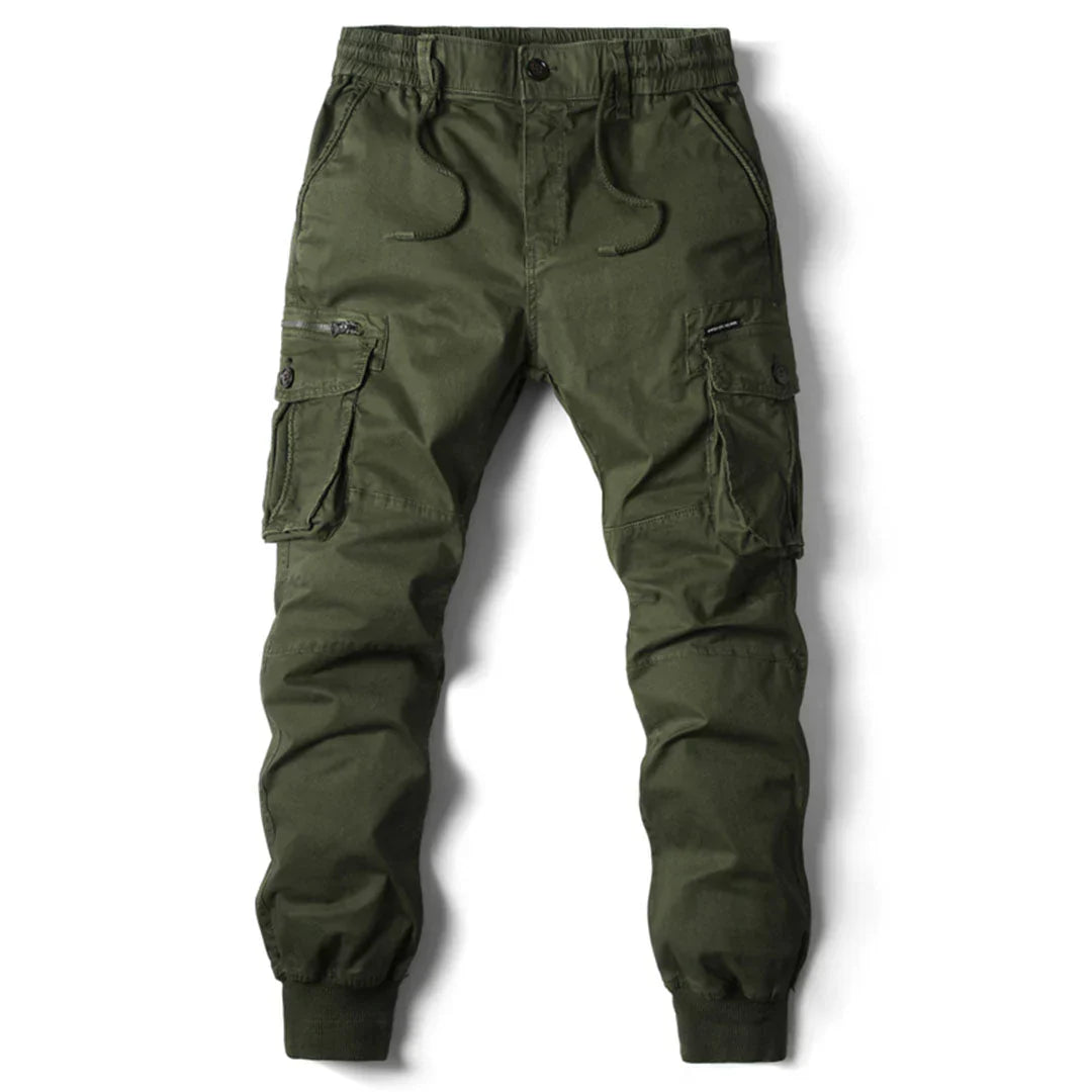 Pantaloni cargo tattici da uomo resistenti e confortevoli, con numerose tasche e funzioni di stoccaggio.