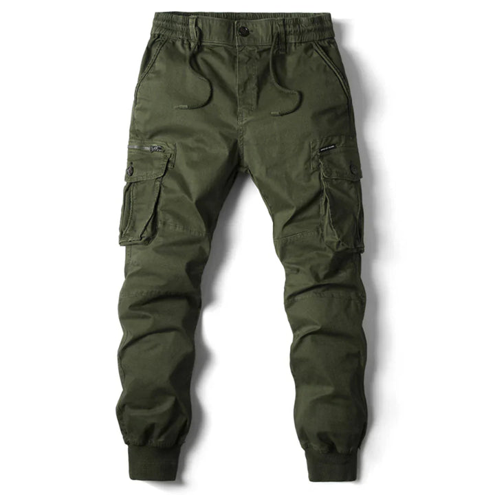 Pantaloni cargo tattici da uomo resistenti e confortevoli, con numerose tasche e funzioni di stoccaggio.