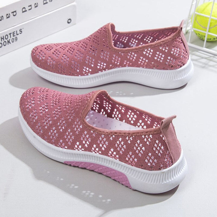 Scarpe Slip-On da donna con materiale elastico - Gummisohle sottile per un comfort estremo e un look casual elegante
