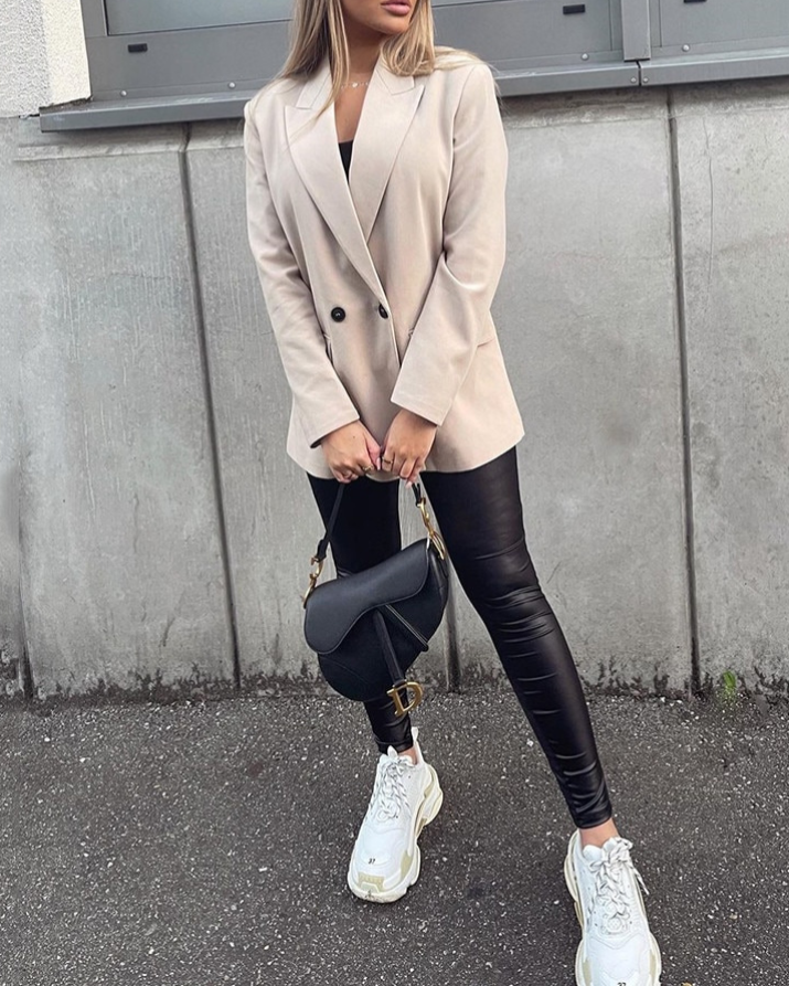PowerChic - Blazer doppiopetto da donna elegante e alla moda per uno stile eccezionale
