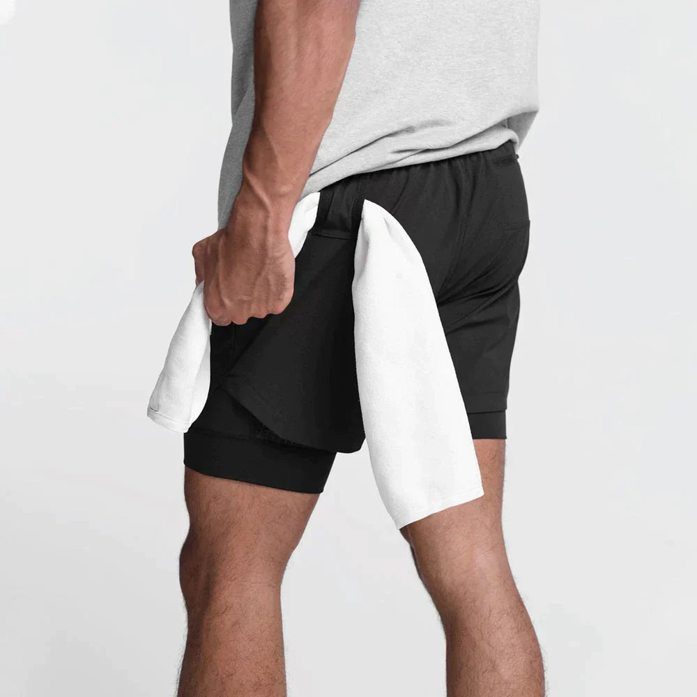 Pantaloncini a compressione Double Gauge da uomo di alta qualità - massima prestazione e comfort