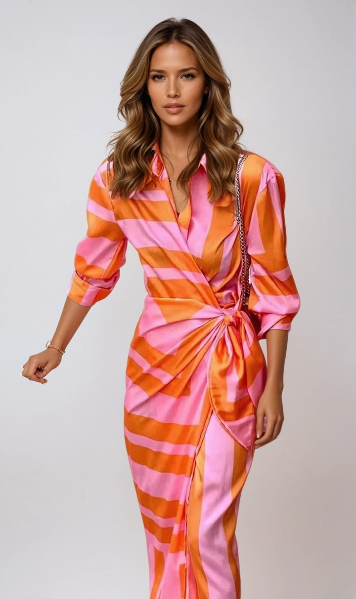 Liliana - Maxi abito elegante e alla moda, ideale per le donne sicure di sé