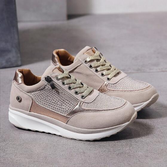 Sneakers da donna traspiranti con rete e supporto ortopedico per il massimo comfort