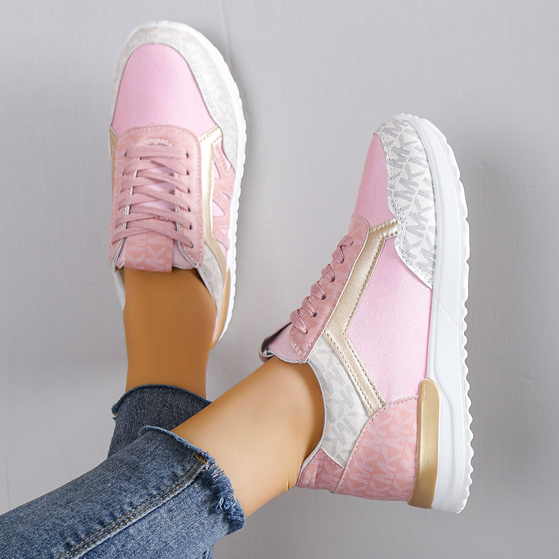Baskets pour femmes Débarde en mesh basse avec semelle rembourrée - Confort e stile sportivo