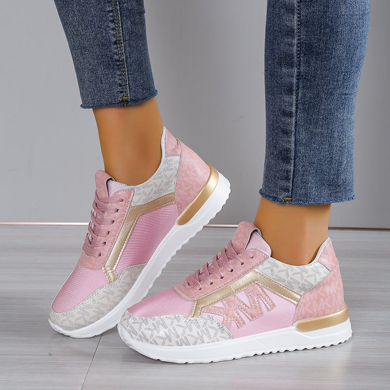 Baskets pour femmes Débarde en mesh basse avec semelle rembourrée - Confort e stile sportivo