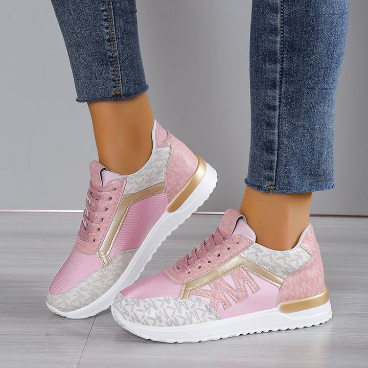 Baskets pour femmes Débarde en mesh basse avec semelle rembourrée - Confort e stile sportivo