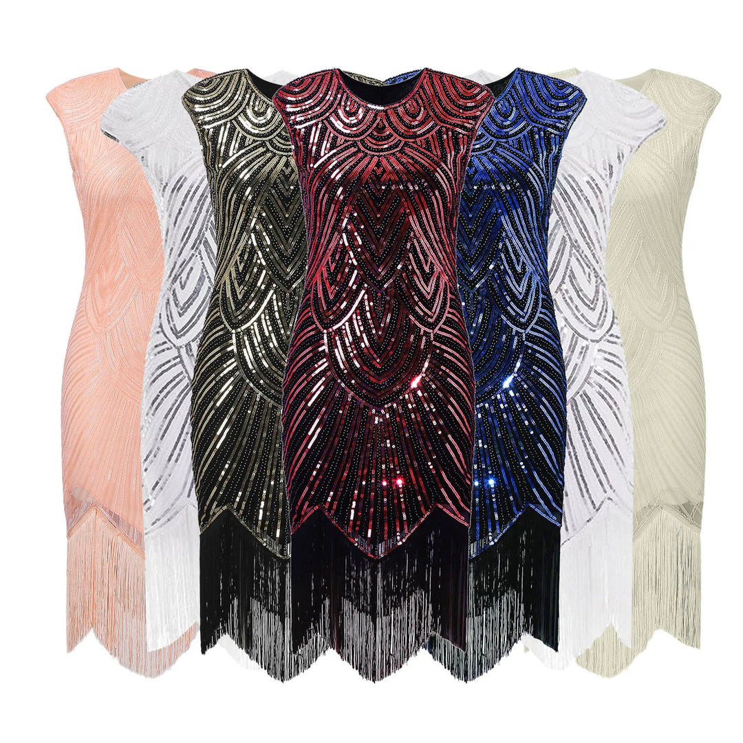Elegante gilet in stile vintage anni '20 con frange e senza polsini - perfetto per una festa per le donne che cercano un look sofisticato ed elegante