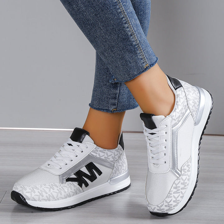 Baskets pour femmes Débarde en mesh basse avec semelle rembourrée - Confort e stile sportivo