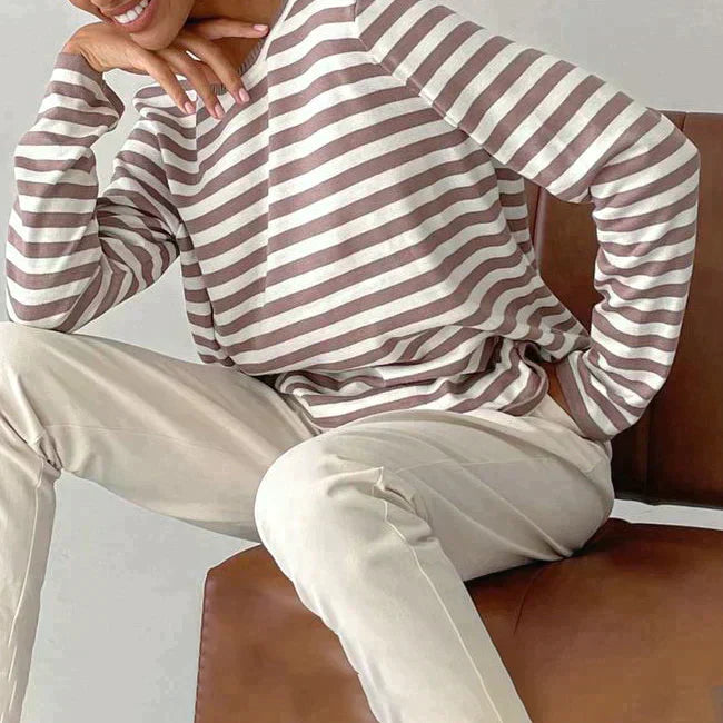 Elin - Felpa a righe per donne alla moda