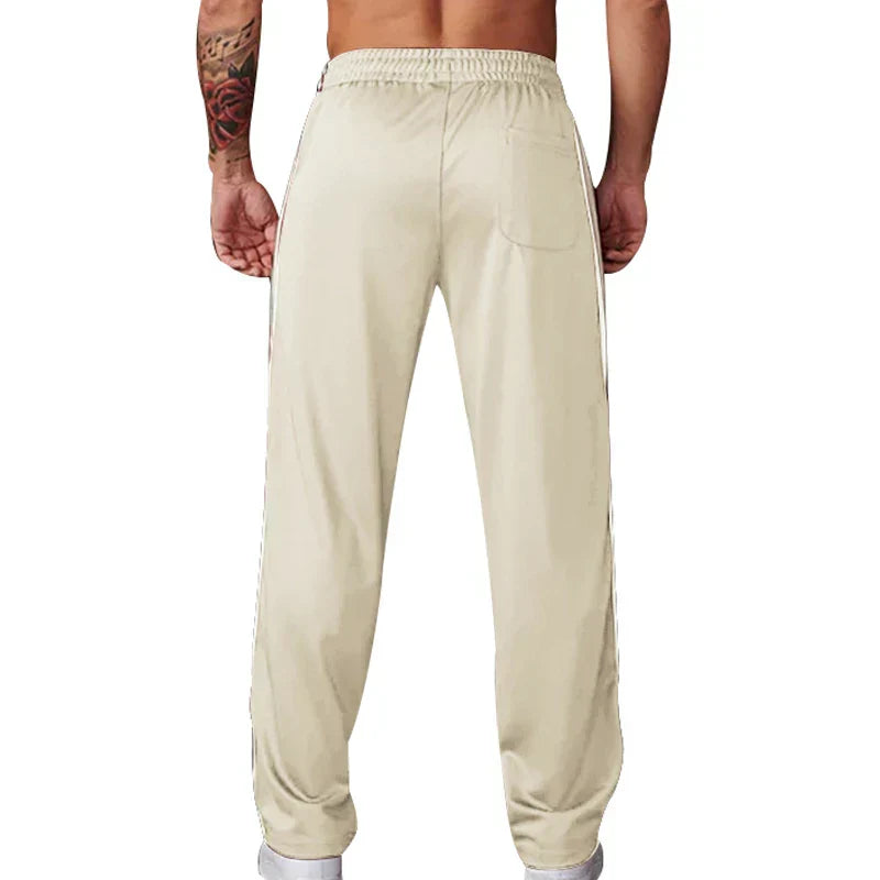 Confortevoli pantaloni da uomo con cerniera ed elastico in vita: vestibilità e comfort perfetti.