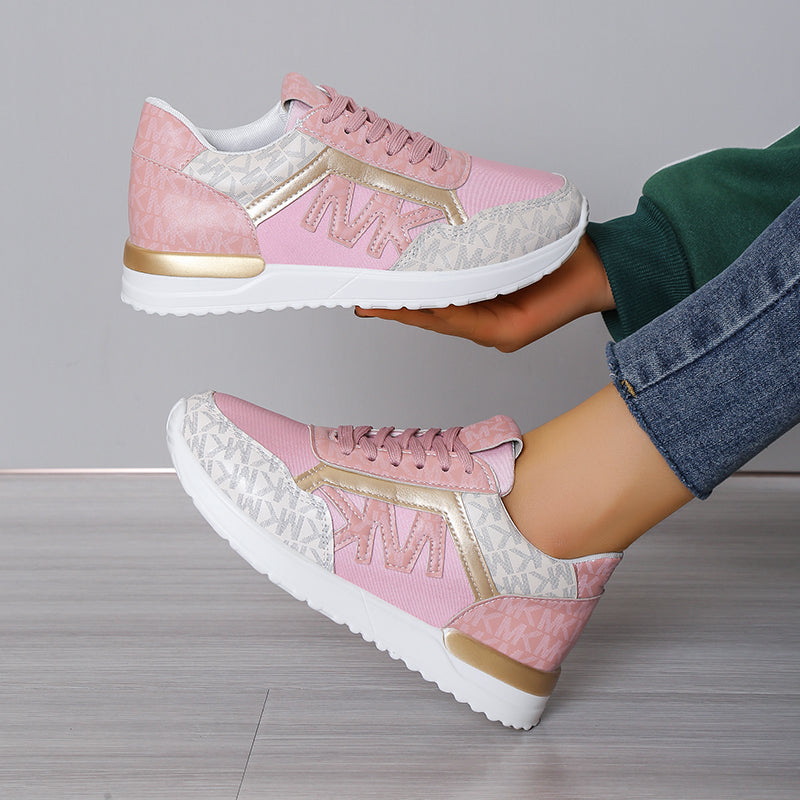 Baskets pour femmes Débarde en mesh basse avec semelle rembourrée - Confort e stile sportivo