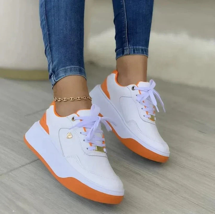 Scarpe da Ginnastica per Donna con Cordoni - Pelle Sintetica e Suela Acolchada per un Stile Casual e Moderno