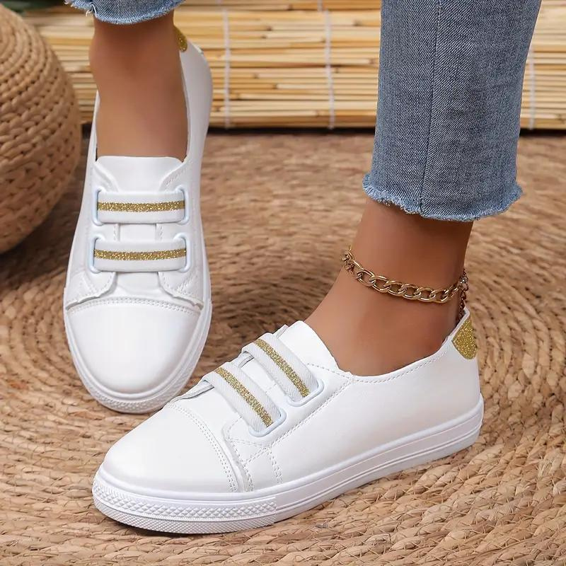 Scarpe slip-on da donna con soletta flessibile, vistosa suola rossa e comoda soletta in legno