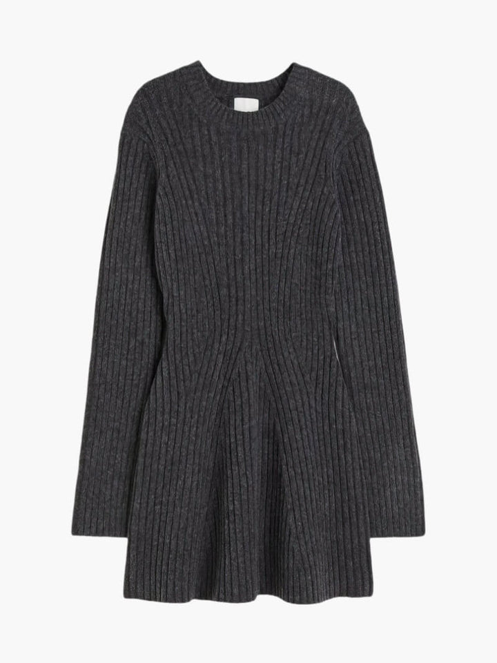 Elegante mini vestaglia da donna con comodi inserti in tricot