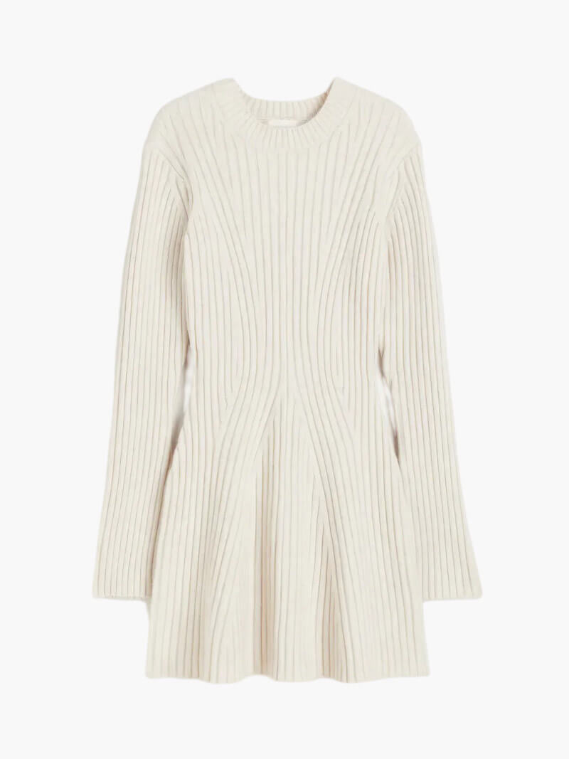 Elegante mini vestaglia da donna con comodi inserti in tricot