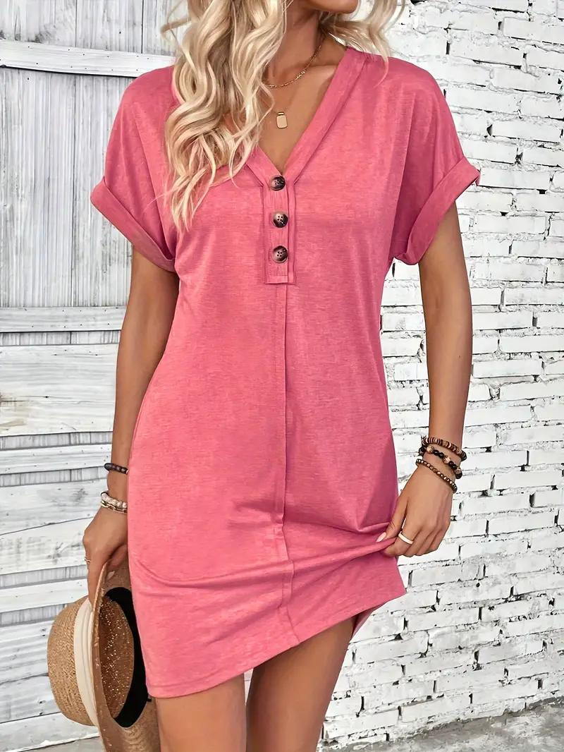 Gilet casual per donne con collo a V, bottoni e manica corta - design comodo e leggero per un look rilassato