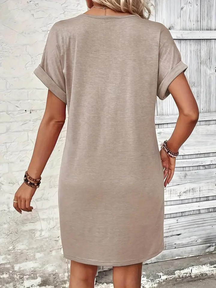 Gilet casual per donne con collo a V, bottoni e manica corta - design comodo e leggero per un look rilassato