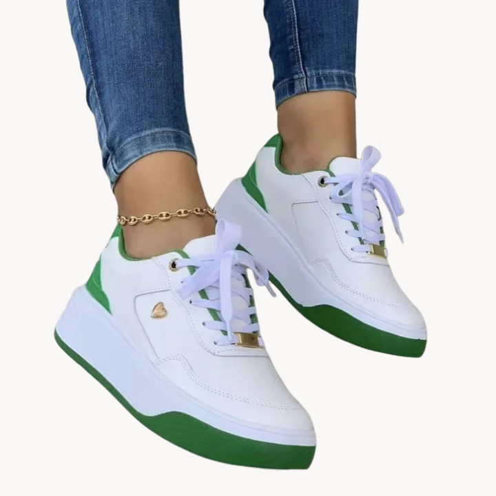 Scarpe da Ginnastica per Donna con Cordoni - Pelle Sintetica e Suela Acolchada per un Stile Casual e Moderno