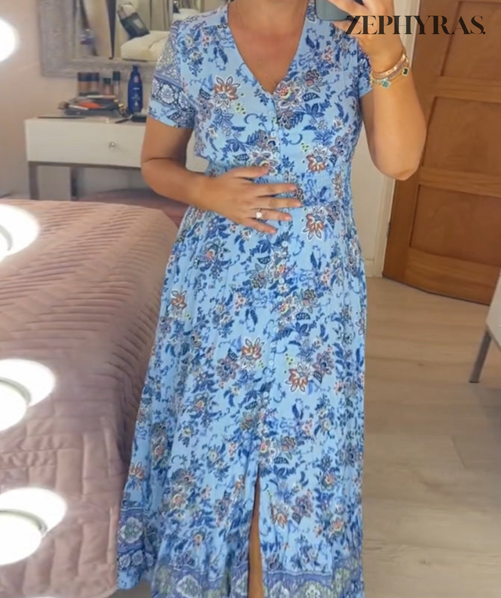 Abito estivo leggero da donna con motivo floreale