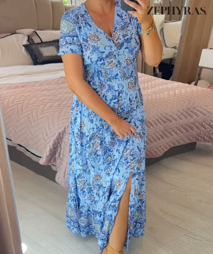 Abito estivo leggero da donna con motivo floreale
