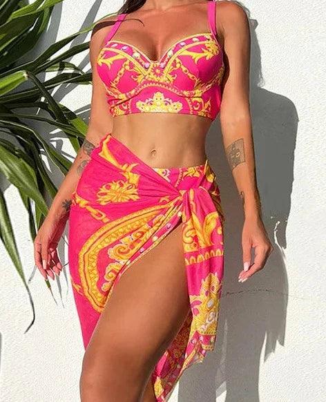 Gruppo di biancheria da bagno di alta sartoria Bohème per donna con velo decorativo Elegante