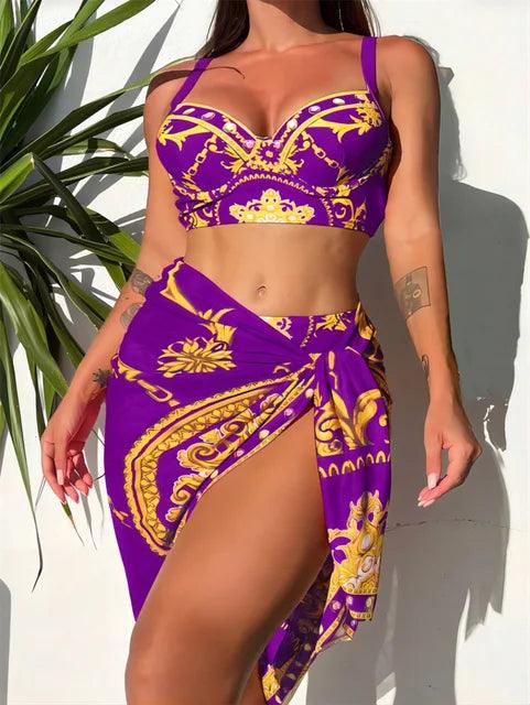 Gruppo di biancheria da bagno di alta sartoria Bohème per donna con velo decorativo Elegante
