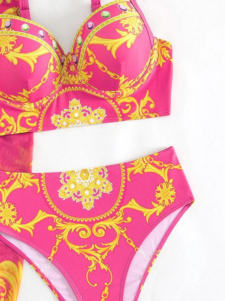 Gruppo di biancheria da bagno di alta sartoria Bohème per donna con velo decorativo Elegante