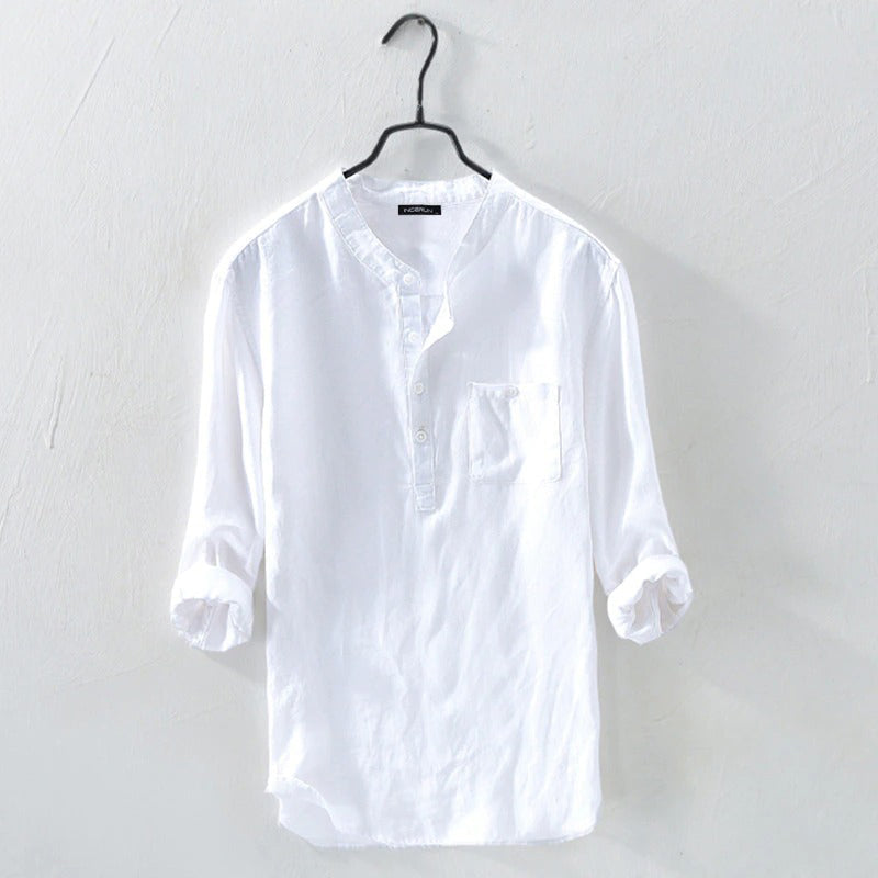 Elegante e raffinata camicia liscia Davis button-down per un look unico