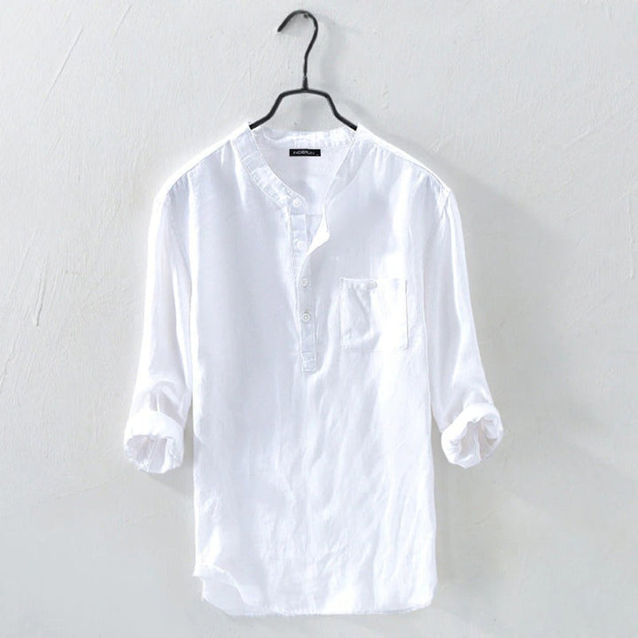 Elegante e raffinata camicia liscia Davis button-down per un look unico