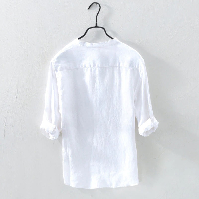 Elegante e raffinata camicia liscia Davis button-down per un look unico