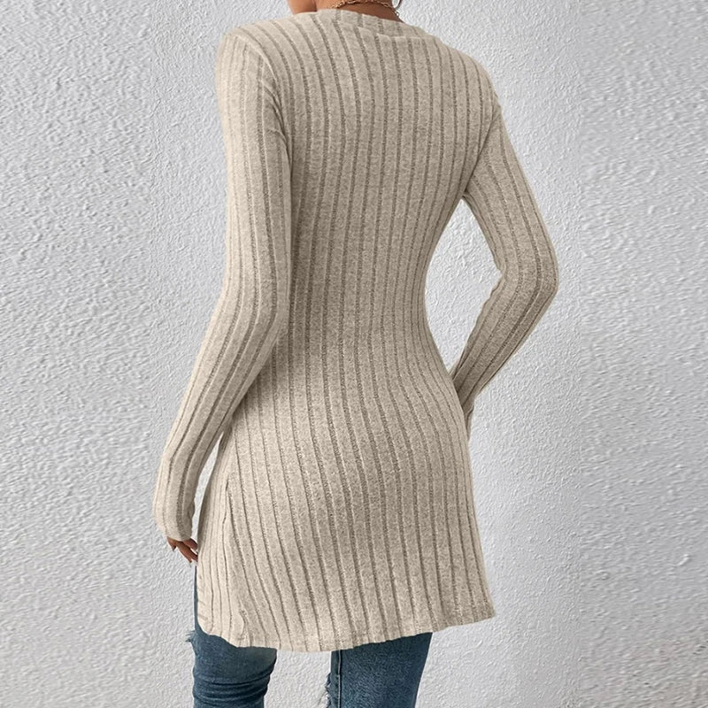 Camicette da donna eleganti con colletto e bottoni alla moda