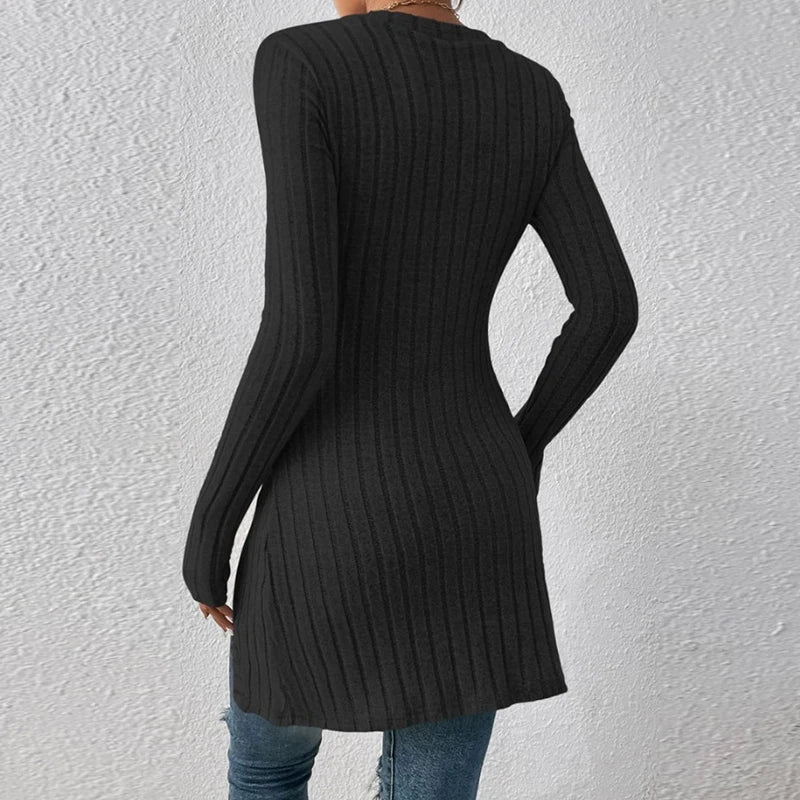 Camicette da donna eleganti con colletto e bottoni alla moda