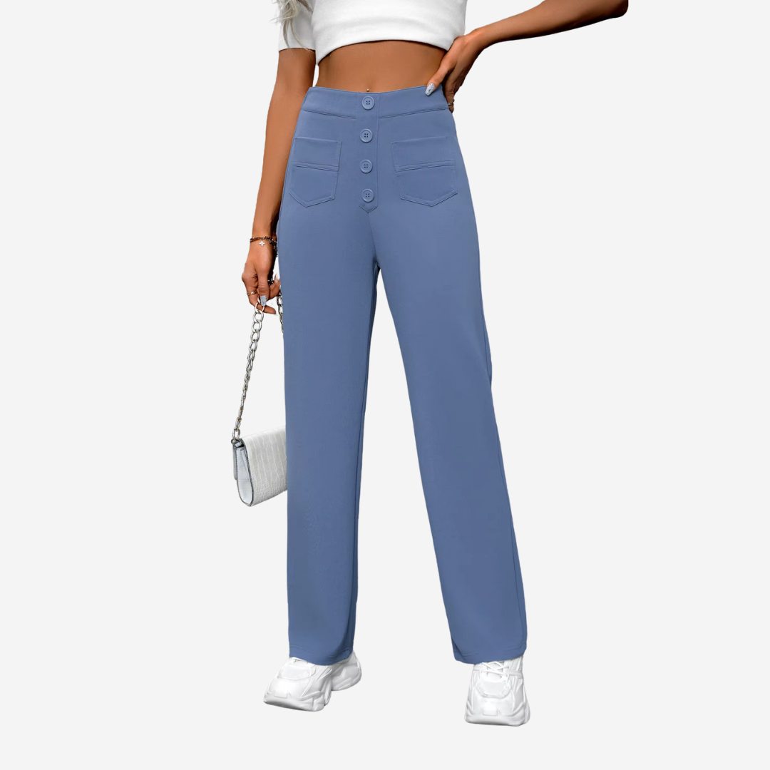 Liva - Pantaloni eleganti a vita alta da donna per un'eleganza e una sicurezza eccezionali