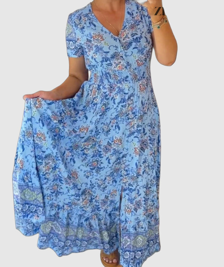 Abito estivo leggero da donna con motivo floreale