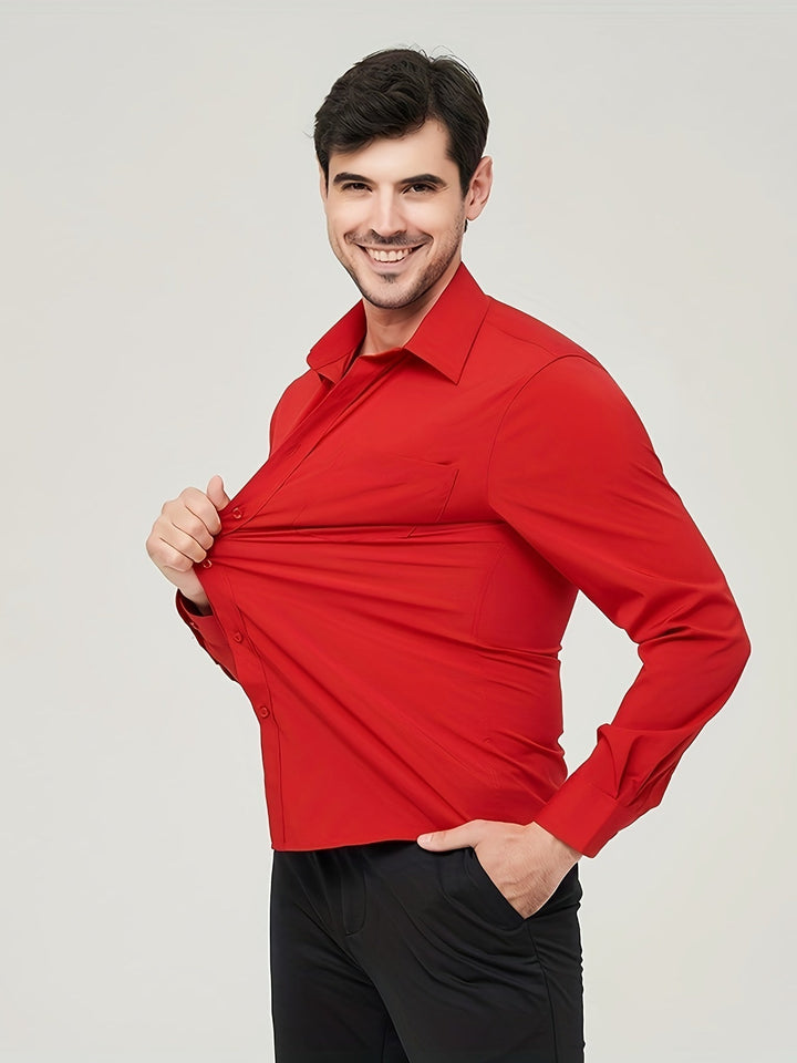Elegante gilet da uomo in tessuto di cotone traspirante - taglio moderno e manica lunga con bottoni